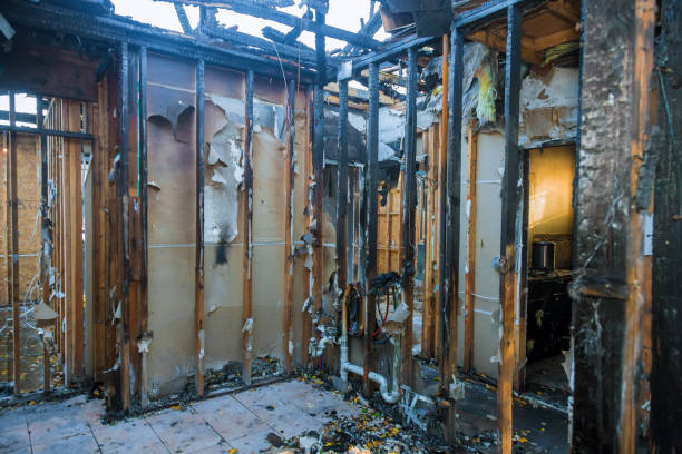 Professional Fire Damage Removal technician working in Moorestown, NJ